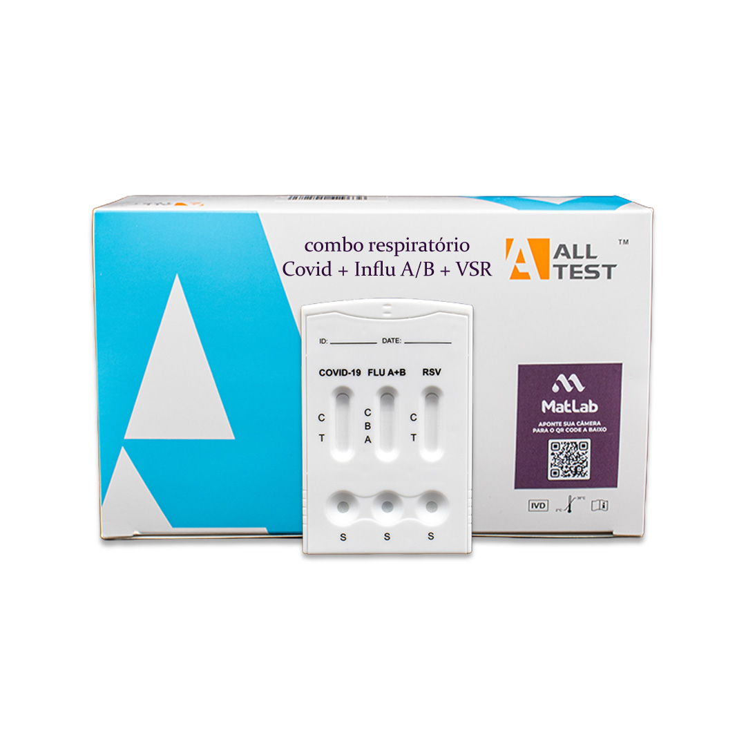 Combo Teste Rápido Painel Respiratório RSV + INFLU + Covid C/25 – All Test - IMAGEM m 2