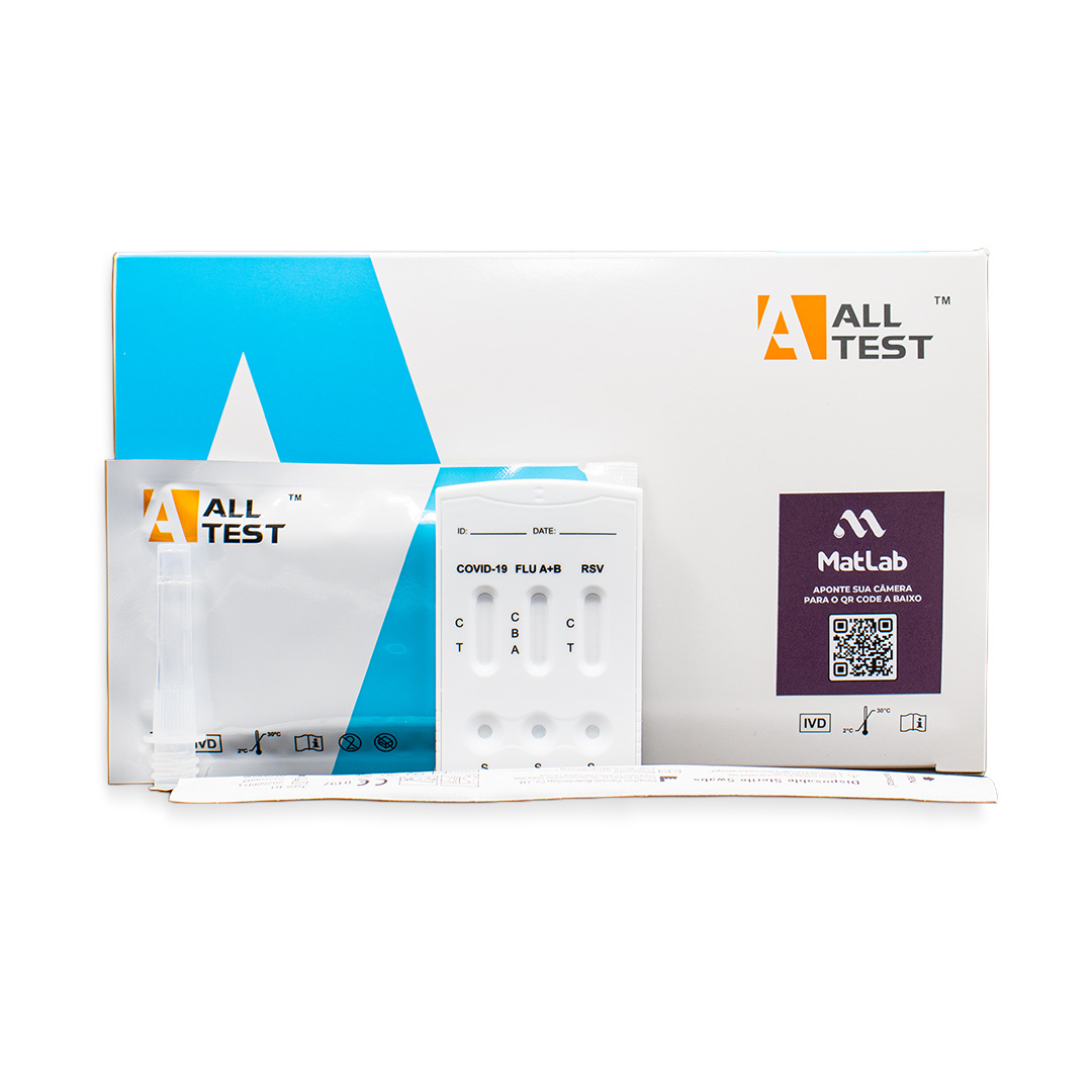 Combo Teste Rápido Painel Respiratório RSV + INFLU + Covid C/25 – All Test