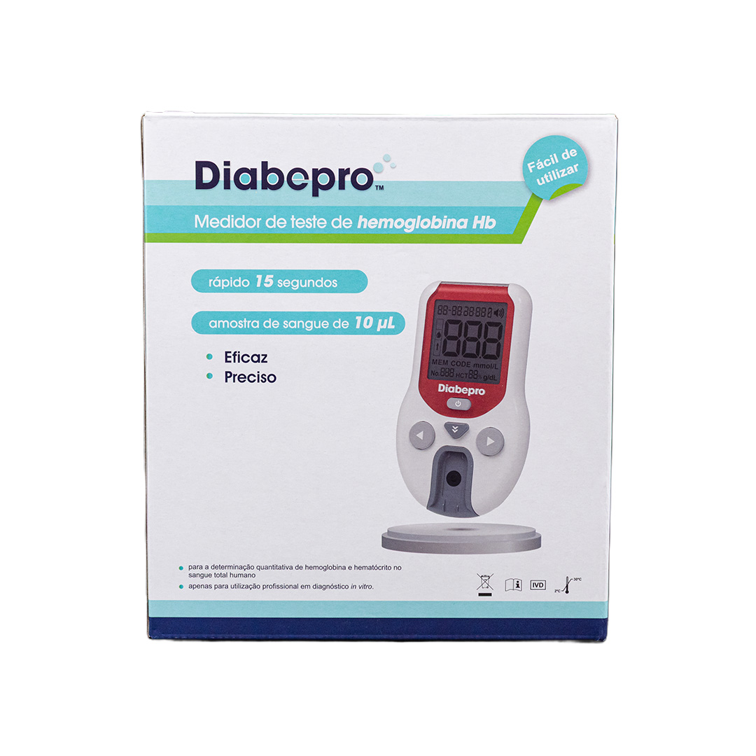 Monitor Analisador De Hemoglobina E Hematócrito HB Diabepro C/50 Testes - IMAGEM m 4
